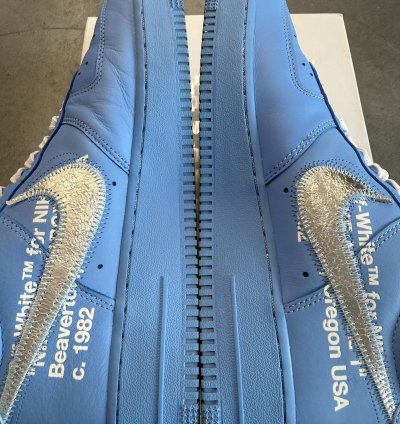 2019 Nike Air Force 1 Low Off-white Mca University Blue
