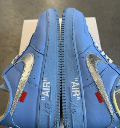 2019 Nike Air Force 1 Low Off-white Mca University Blue
