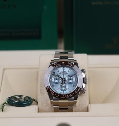 Rolex Daytona Platin Baguette Dia Dial - 2022 - Lc100 - Neu Ungetragen - Fullset