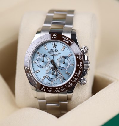 Rolex Daytona Platin Baguette Dia Dial - 2022 - Lc100 - Neu Ungetragen - Fullset