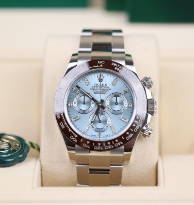 Rolex Daytona Platin Baguette Dia Dial - 2022 - Lc100 - Neu Ungetragen - Fullset