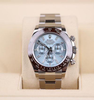 Rolex Daytona Platin Baguette Dia Dial - 2022 - Lc100 - Neu Ungetragen - Fullset