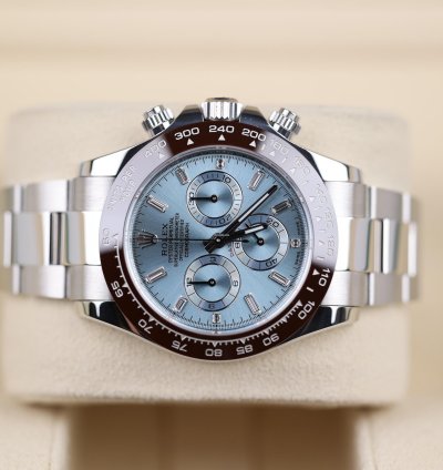 Rolex Daytona Platin Baguette Dia Dial - 2022 - Lc100 - Neu Ungetragen - Fullset