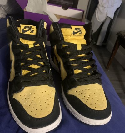 Nike Sb Dunk High Reverse Golden Rods