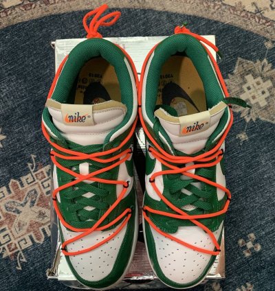 2019 Off White Nike Dunk Low Pine Green