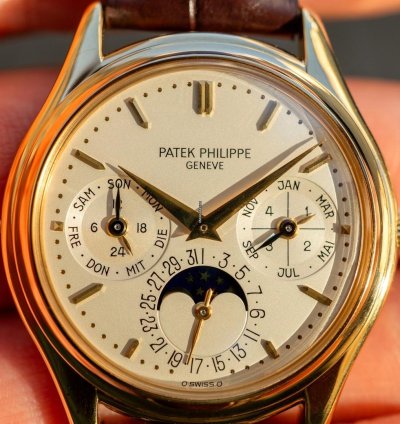 Patek Philippe Perpetual Calendar 3940j Perpetual Calendar german Dial Configuration Full Set From Huber Munich 1992