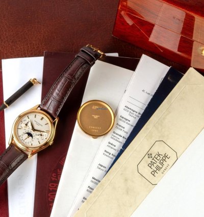 Patek Philippe Perpetual Calendar 3940j Perpetual Calendar german Dial Configuration Full Set From Huber Munich 1992