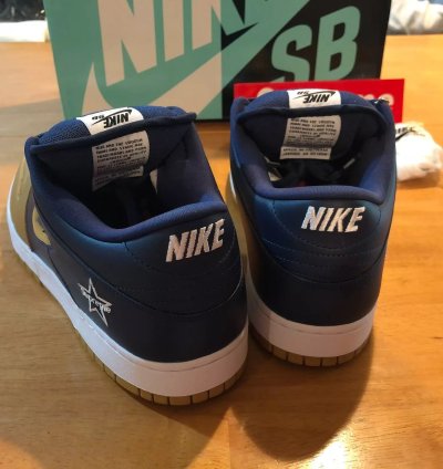 2019 Sb Dunk Low Jewel Swoosh Navy Gold
