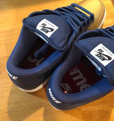 2019 Sb Dunk Low Jewel Swoosh Navy Gold
