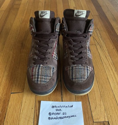 Nike Sb Dunk High Sample Tweed High Plaid 1 24 Us9