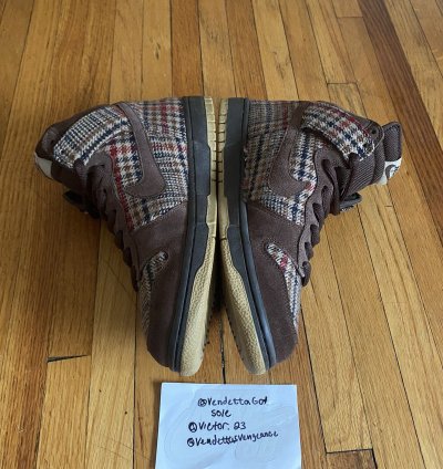 Nike Sb Dunk High Sample Tweed High Plaid 1 24 Us9