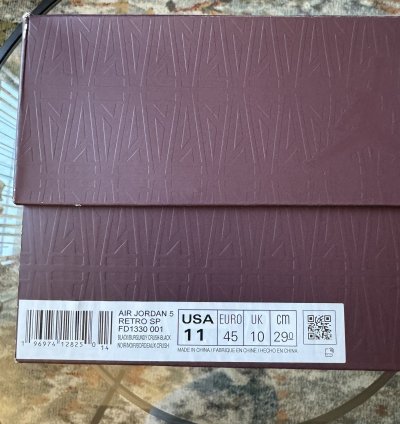 Jordan 5 Ma Maniere Dusk - Size 11