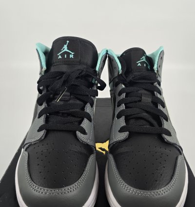 2020 Air Jordan 1 Mid Gs Grey Aqua