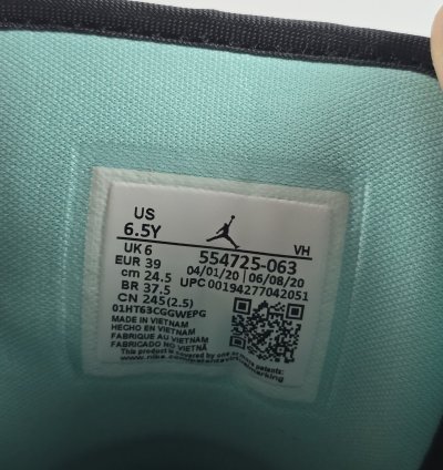 2020 Air Jordan 1 Mid Gs Grey Aqua