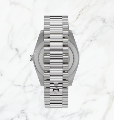 Rolex Day-date 40 White Gold Silver Diamond Dial 228239 new Unworn