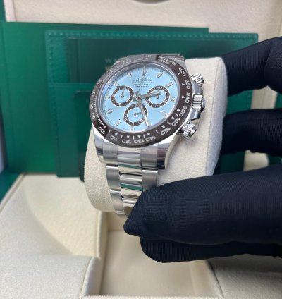 Rolex Daytona Platinum 40mm Ice Blue Index Dial