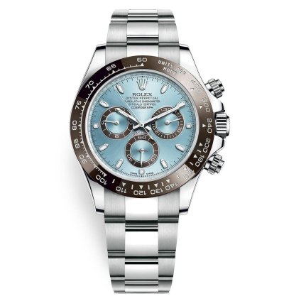 Rolex Daytona Platinum 40mm Ice Blue Index Dial