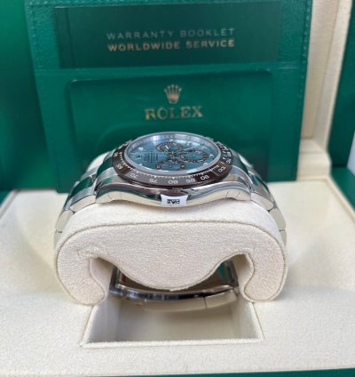 Rolex Daytona Platinum 40mm Ice Blue Index Dial