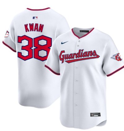Steven Kwan Jersey 38 Cleveland Guardians 2025 Vapor Premier Limited All Stitched White