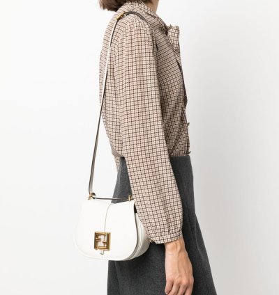 Fendi Small Cmon Leather Crossbody Bag