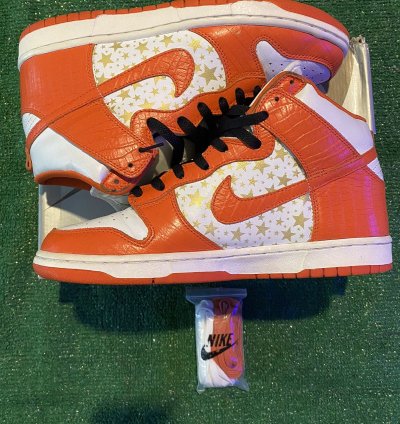 Nike Sb Dunk High Supreme Orange