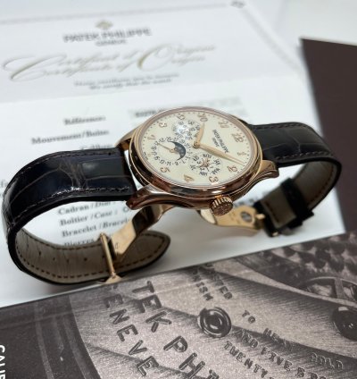 Patek Philippe Perpetual Calendar 39mm Rose Gold Ref 5327r-001