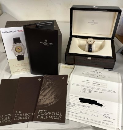 Patek Philippe Perpetual Calendar 39mm Rose Gold Ref 5327r-001