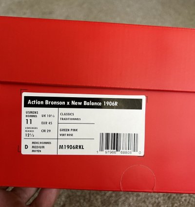Action Bronson New Balance 1906r Rosewater In Hand Sz 11
