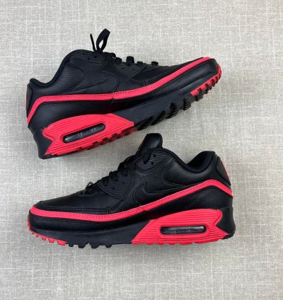 2020 Nike Undefeated Air Max 90 Black Solar Red