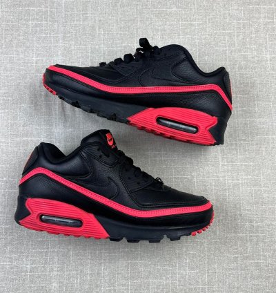 2020 Nike Undefeated Air Max 90 Black Solar Red