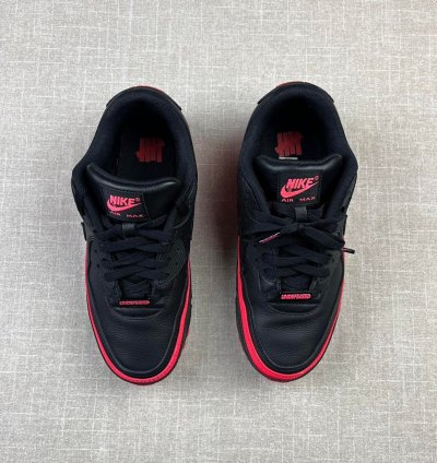 2020 Nike Undefeated Air Max 90 Black Solar Red