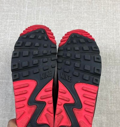 2020 Nike Undefeated Air Max 90 Black Solar Red