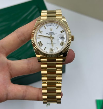 Rolex Day-date 40 White Roman
