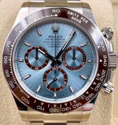 Rolex Daytona Platinum Daytona 126506 Ice Blue Dial Unworn 2024
