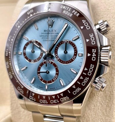 Rolex Daytona Platinum Daytona 126506 Ice Blue Dial Unworn 2024