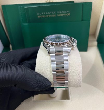 Rolex Daytona Platinum Daytona Ice Blue Baguette Dial 126506