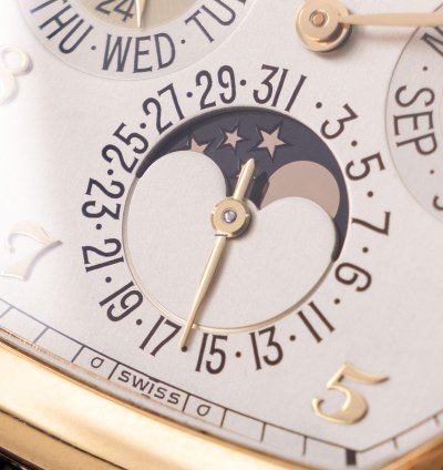 Patek Philippe Perpetual Calendar 5040j In 18k Yellow Gold Tonneau Case With Box And Papers