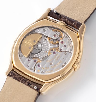 Patek Philippe Perpetual Calendar 5040j In 18k Yellow Gold Tonneau Case With Box And Papers