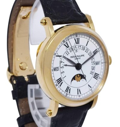 Patek Philippe Perpetual Calendar 5059 18k Yellow Gold Mens 36mm Watch 5059j