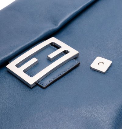 Fendi Leather Baguette Shoulder Bag