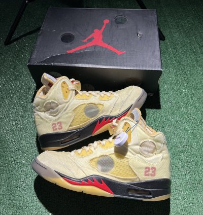 Jordan 5 Off White Sail Size 13