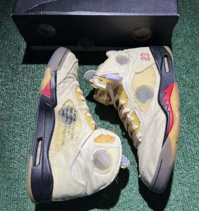 Jordan 5 Off White Sail Size 13