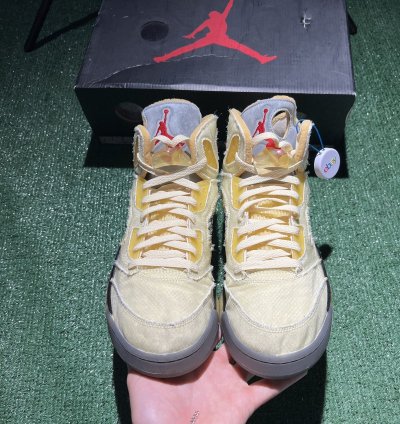 Jordan 5 Off White Sail Size 13