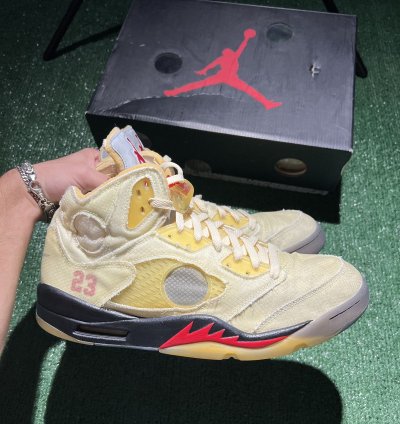 Jordan 5 Off White Sail Size 13