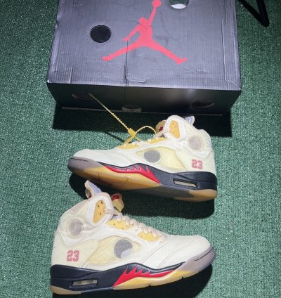 Jordan 5 Off White Sail Size 9