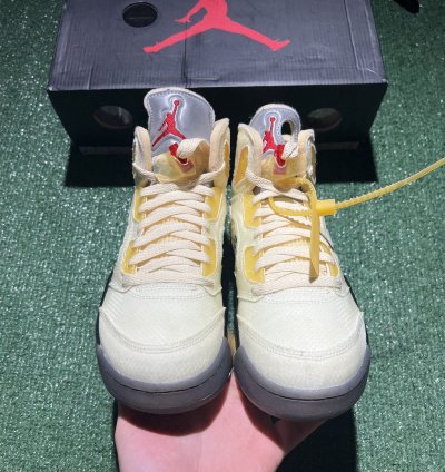 Jordan 5 Off White Sail Size 9