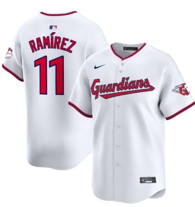 José Ramírez Jersey 11 Cleveland Guardians 2025 Vapor Premier Limited All Stitched White