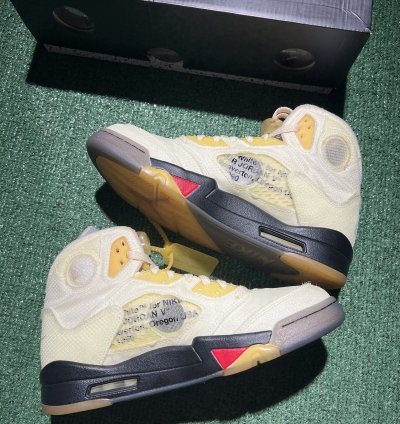 Jordan 5 Off White Sail Size 9