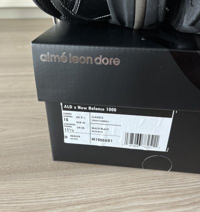 Aim Leon Dore New Balance 1000 Black Ald