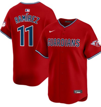 José Ramírez Jersey 11 Cleveland Guardians 2025 Vapor Premier Limited All Stitched Red